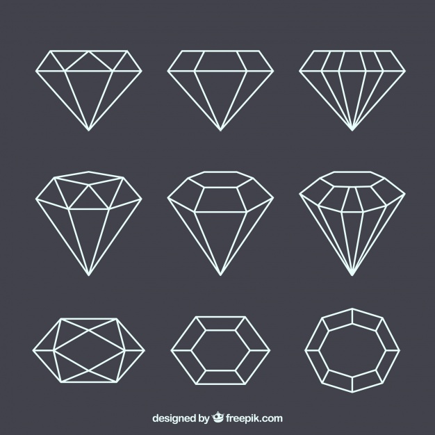 vector kim cương