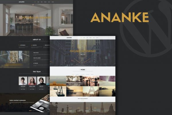 Ananke - One Page Parallax Elementor WordPress Theme