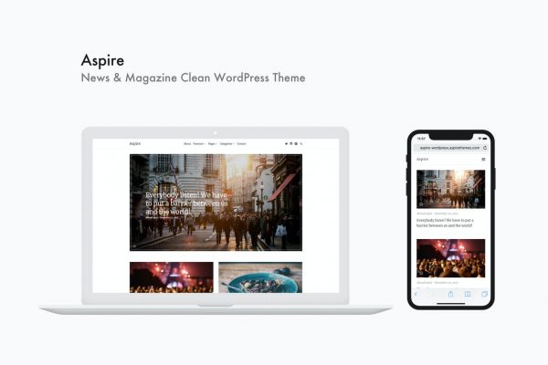 Aspire - News & Magazine Clean - Theme news wordpress
