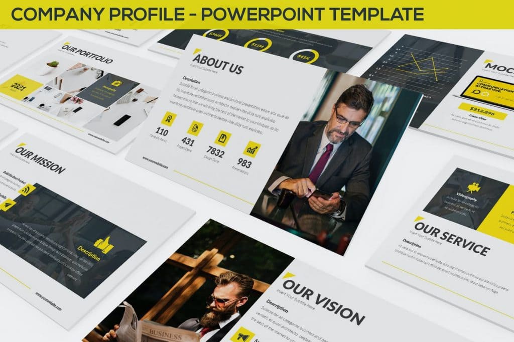 mẫu profile công ty bằng powerpoint