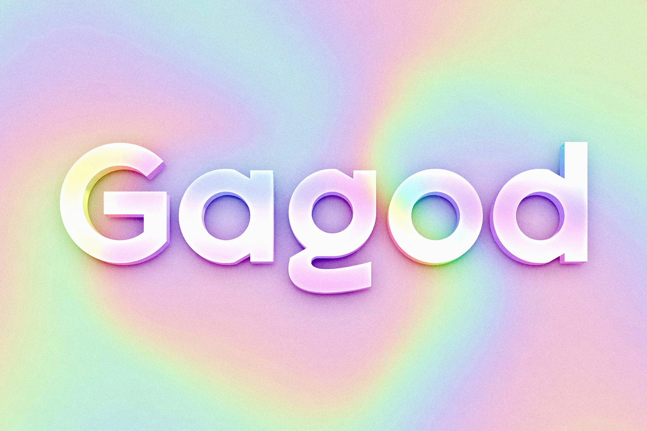 holographic text effect