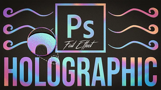 holographic text effect